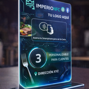 Acrílicos NFC Personalizados para Restaurantes
